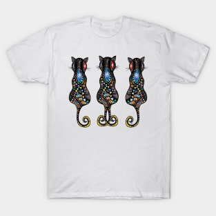 KITTY CAT COLORFUL FELINE ANIMAL T-Shirt